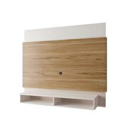 Floating entertainment center with 2 shelves in cinnamon and off white by Manhattan Comfort additional picture 6