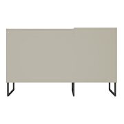 62.59 modern buffet stand with safety display shelf and steel legs in gray and wood by Manhattan Comfort additional picture 12