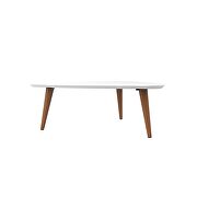 11.81 high triangle coffee table with splayed legs in white gloss by Manhattan Comfort additional picture 5