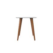 19.68 high square end table with splayed wooden legs in white gloss by Manhattan Comfort additional picture 4