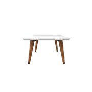 11.81 high rectangle coffee table with splayed legs in white gloss by Manhattan Comfort additional picture 5