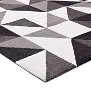 Triangle geometric mosaic area rug 8x10 additional photo 4 of 5