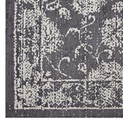 Distressed finish ivory/gray area rug 8x10 by Modway additional picture 2
