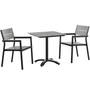 3pcs dining table + 2 chairs outside set by Modway additional picture 2