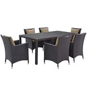7pcs contemporary outdoor dining table + chairs set by Modway additional picture 4