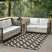 Indoor/outdoor moroccan trellis 5x8 area rug by Modway additional picture 3