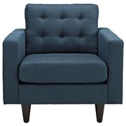 Quality azure fabric upholstered chair additional photo 2 of 4