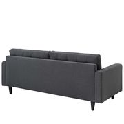 Quality dark gray fabric upholstered sofa additional photo 2 of 3