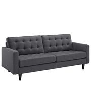 Quality dark gray fabric upholstered sofa additional photo 3 of 3