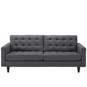 Quality dark gray fabric upholstered sofa additional photo 4 of 3