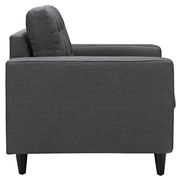 Quality dark gray fabric upholstered chair additional photo 5 of 4