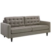 Quality granite gray fabric upholstered sofa additional photo 3 of 3