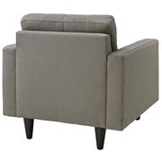Quality granite gray fabric upholstered chair additional photo 4 of 3