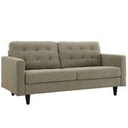Quality granite gray fabric upholstered loveseat by Modway additional picture 3