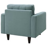 Quality laguna blue fabric upholstered chair additional photo 3 of 4