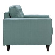 Quality laguna blue fabric upholstered chair additional photo 5 of 4