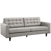 Quality light gray fabric upholstered sofa additional photo 3 of 3