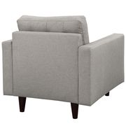 Quality light gray fabric upholstered chair additional photo 2 of 4