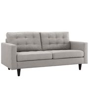 Quality light gray fabric upholstered loveseat by Modway additional picture 3