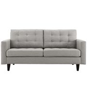 Quality light gray fabric upholstered loveseat by Modway additional picture 4