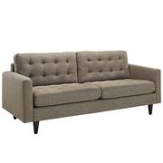 Quality oatmeal fabric upholstered sofa additional photo 3 of 3