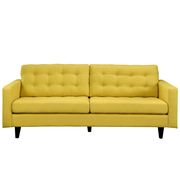 Quality sunny yellow fabric upholstered sofa by Modway additional picture 3