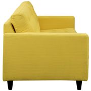 Quality sunny yellow fabric upholstered sofa by Modway additional picture 4