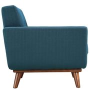 Azure teal fabric tufted back contemporary chair additional photo 3 of 3