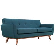 Azure teal fabric tufted back contemporary loveseat by Modway additional picture 2