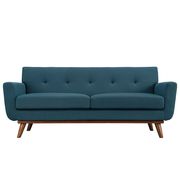 Azure teal fabric tufted back contemporary loveseat by Modway additional picture 3