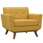 Citrus fabric tufted back contemporary chair additional photo 2 of 4