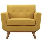 Citrus fabric tufted back contemporary chair additional photo 5 of 4