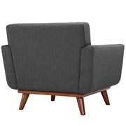 Gray fabric tufted back contemporary chair additional photo 3 of 3