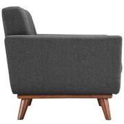 Gray fabric tufted back contemporary chair additional photo 4 of 3