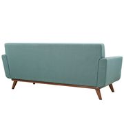 Laguna blue fabric tufted back loveseat by Modway additional picture 2