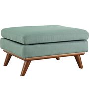 Laguna blue fabric tufted top ottoman by Modway additional picture 3