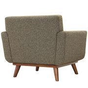 Oatmeal fabric tufted back retro chair by Modway additional picture 3