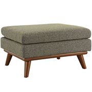 Oatmeal fabric tufted top ottoman by Modway additional picture 2