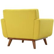 Yellow fabric tufted back retro chair by Modway additional picture 3