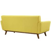 Yellow fabric tufted back retro loveseat by Modway additional picture 3