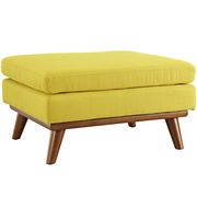 Yellow fabric tufted ottoman by Modway additional picture 3