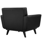 Black leather retro style chair by Modway additional picture 2