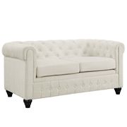 Fabric tufted classical mid-century style loveseat by Modway additional picture 2