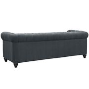 Black fabric tufted classical mid-century style sofa by Modway additional picture 2