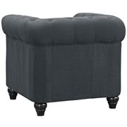 Black fabric tufted classical mid-century style chair by Modway additional picture 4