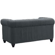 Black fabric tufted classical mid-century style loveseat by Modway additional picture 2