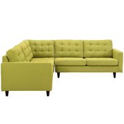 Wheatgrass fabric 3pcs even sectional sofa by Modway additional picture 3