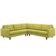 Wheatgrass fabric 3pcs even sectional sofa by Modway additional picture 4
