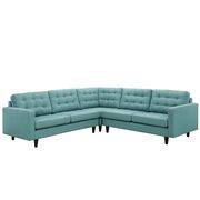 Laguna fabric 3pcs even sectional sofa by Modway additional picture 4