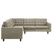 Oatmeal fabric 3pcs even sectional sofa by Modway additional picture 2
